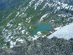 Le lac d&apos;Anterne vu du sommet
