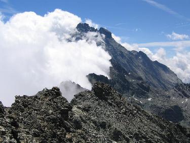 Depuis le sommet, le Viso