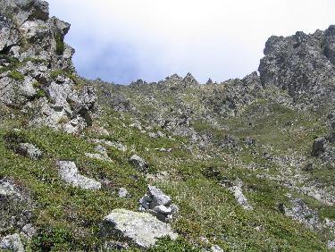 Dans les pentes du versant sud ouest