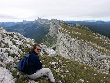 Arrivée sur la crête