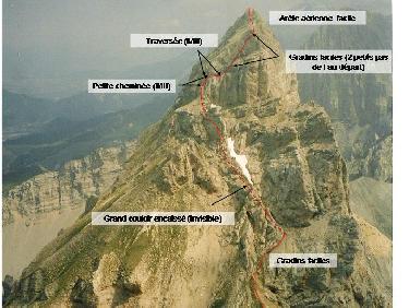 Vue d'ensemble de la montée au roc de Garnesier