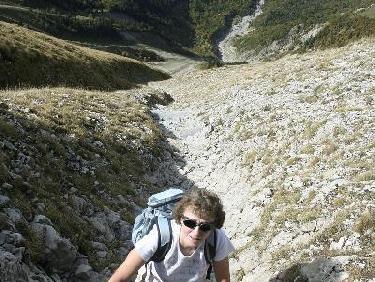 escalier typique du Dévoluy