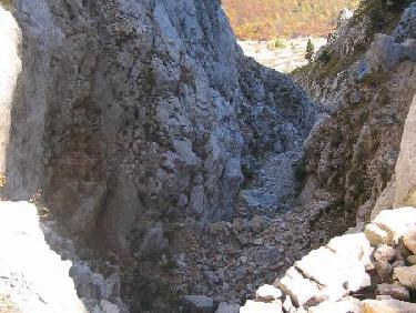 Descente du Pas Morta