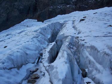 Crevasse glaçier de Freydane