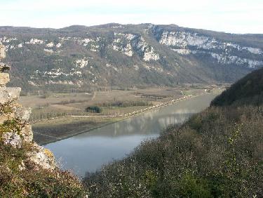 Le Rhône et le Mont Tournier
