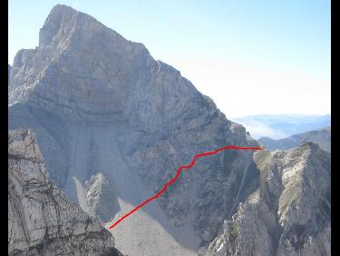 Vue de l&apos;itinaraire avec la trace suivie