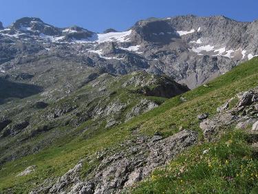 vue sur le glacier du Rochail