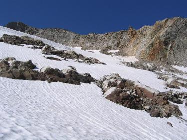 Sous le front du glacier