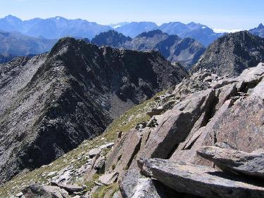 la crête entre les cols de l&apos;agnelin et des Eustac