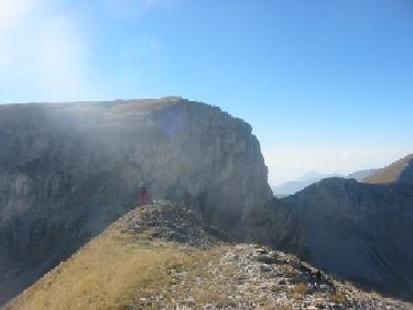 Mauvais contre jour au sommet de Plate Longue
