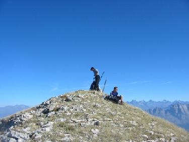 Au sommet du Rocher Rond
