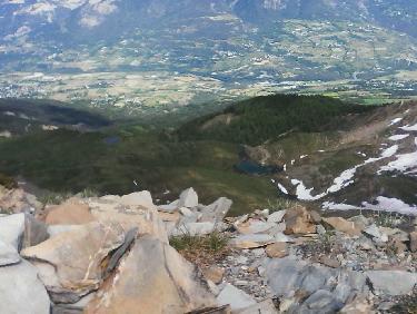 sommet : vers les lacs sous-jacents cotÃ©  Durance