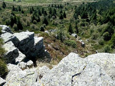 Sortie de la barre en haut de la falaise