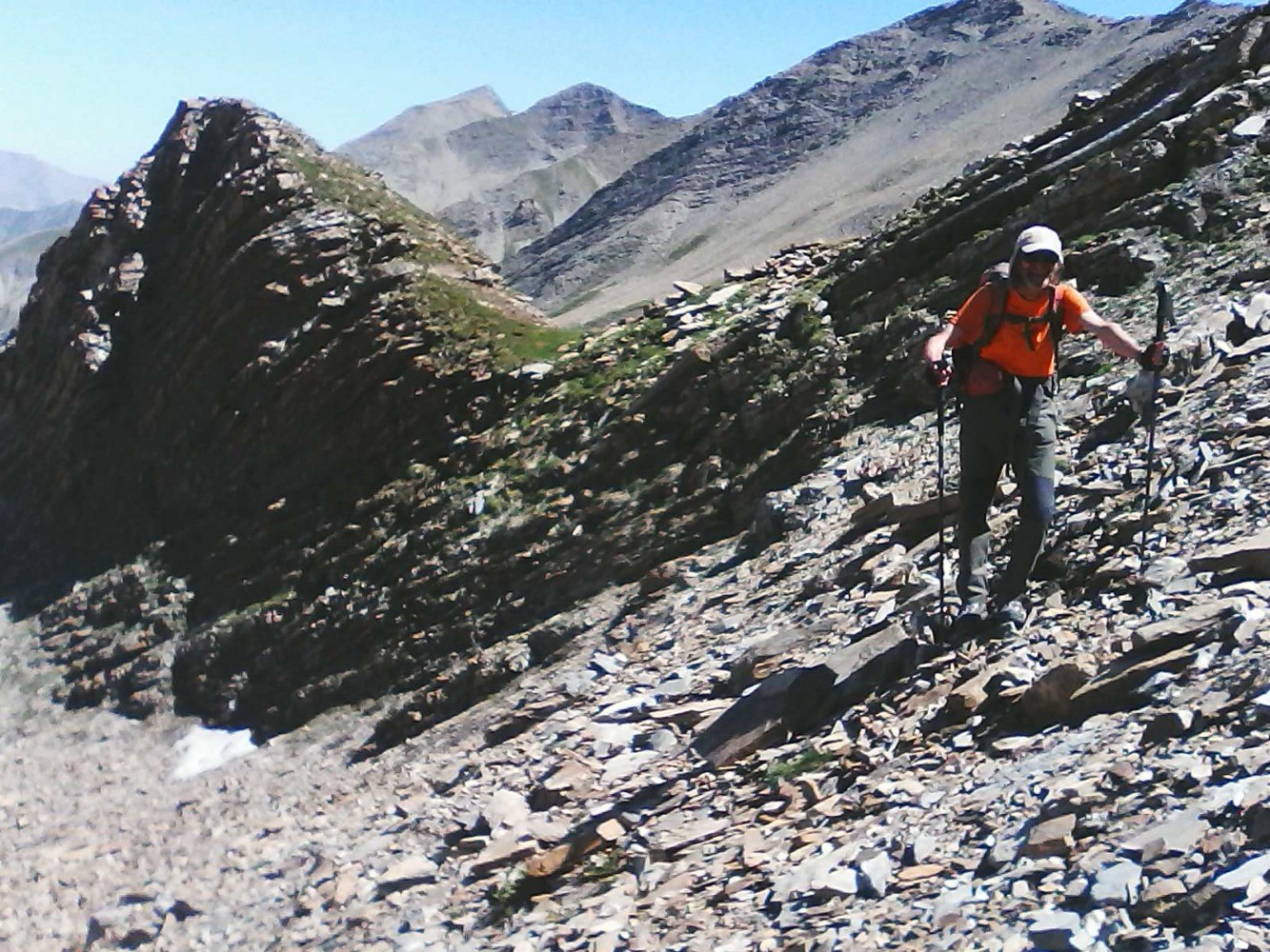 sortie du vallon sup tourtisse - juste avant le col entre petite et grande Ã©perviÃ¨re
