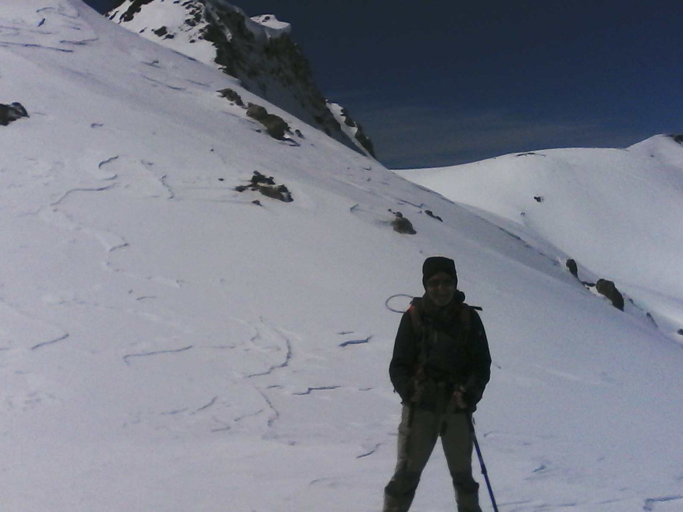 sous la face nord du Roc Blanc - Le Tuba Ã  D