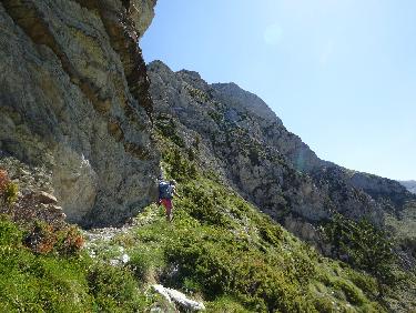 Sous la falaise sud de l&apos;AigliÃ¨re