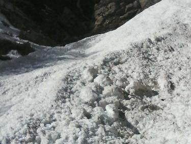 sous la falaise sup menant au "plateau"