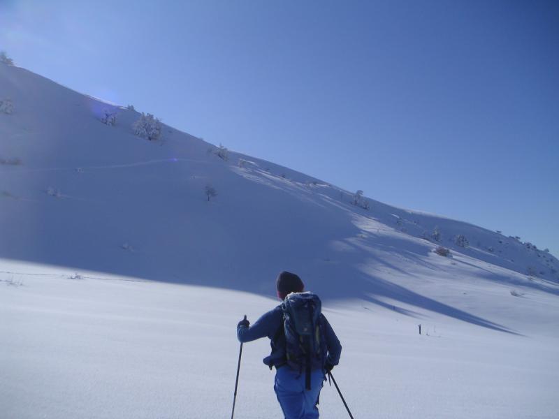 sous la crête