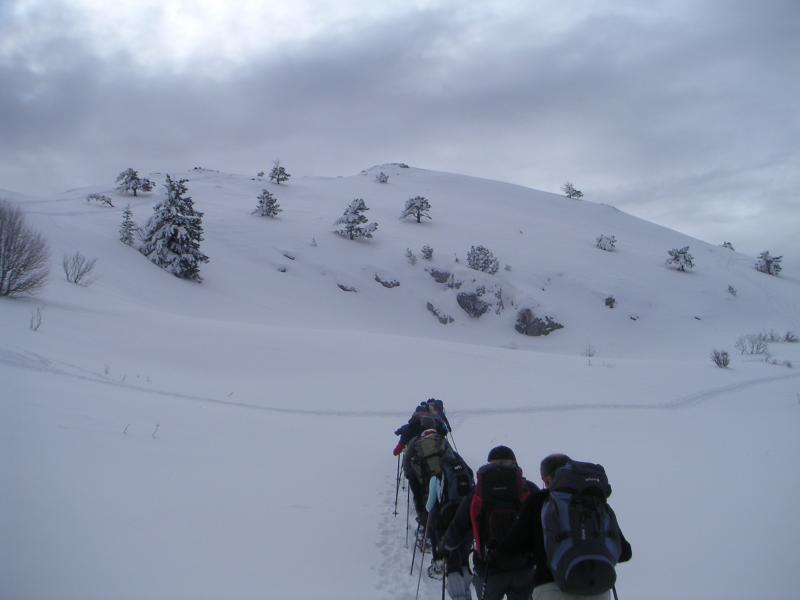 sous la crête