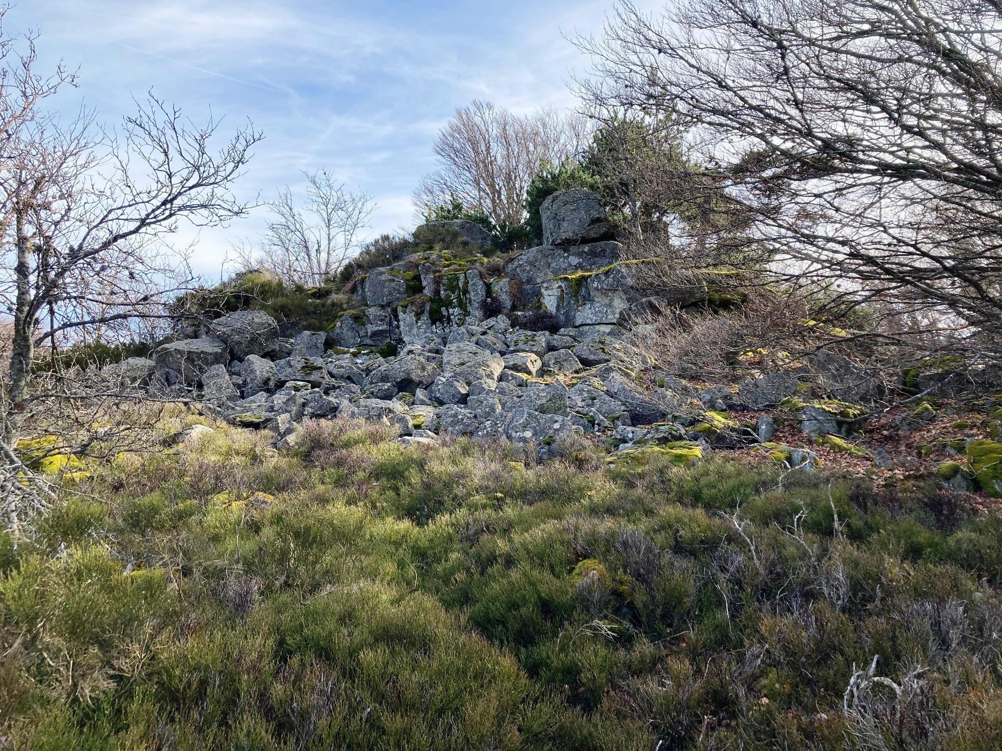 Sous le sommet du Crêt de Peillouté 