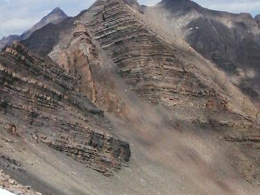 ss le col , au retour ; de G Ã  D : l&apos;aigliÃ¨re , la pointe de clausis , les 2 pointes des neyzets