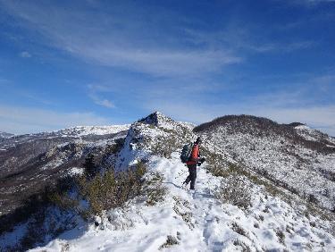 Sur la crÃªte de la montagne de Gache. Devant nous, le Lauzas.