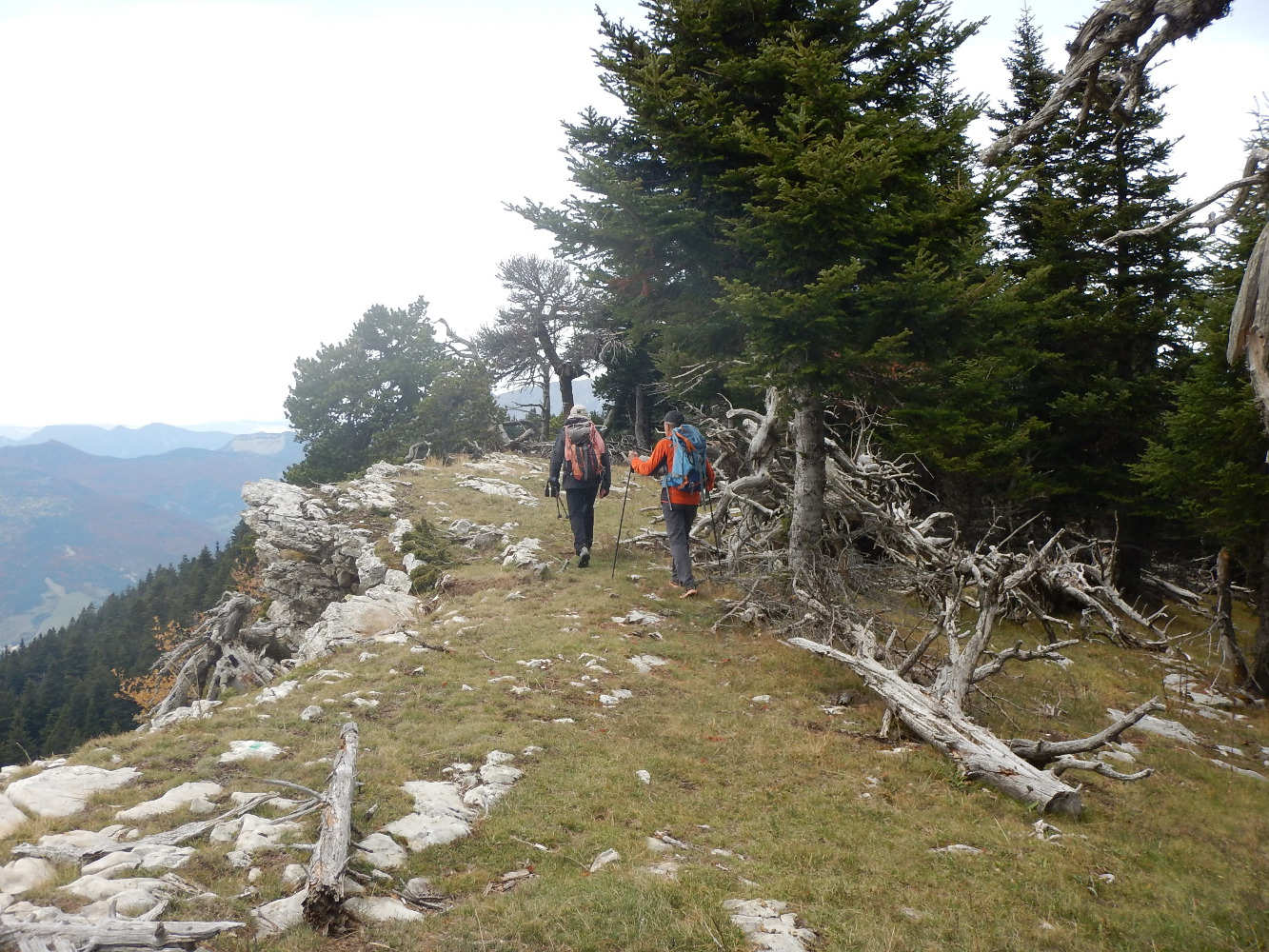 Sur la crÃªte ouest de la montagne Durbonas