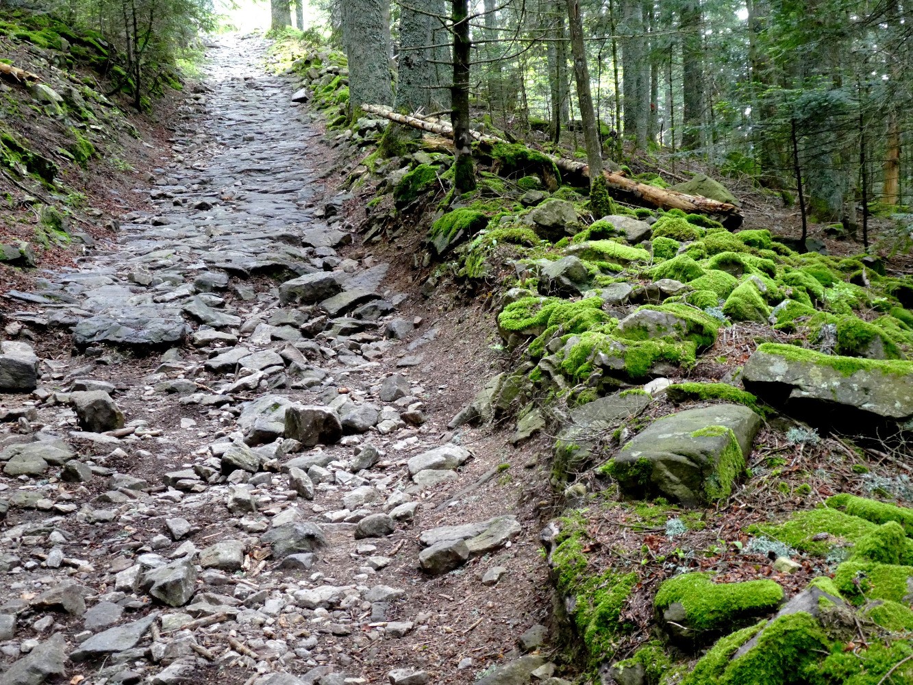sur le GR7, entre dalles et caillasses