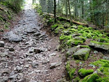 sur le GR7, entre dalles et caillasses