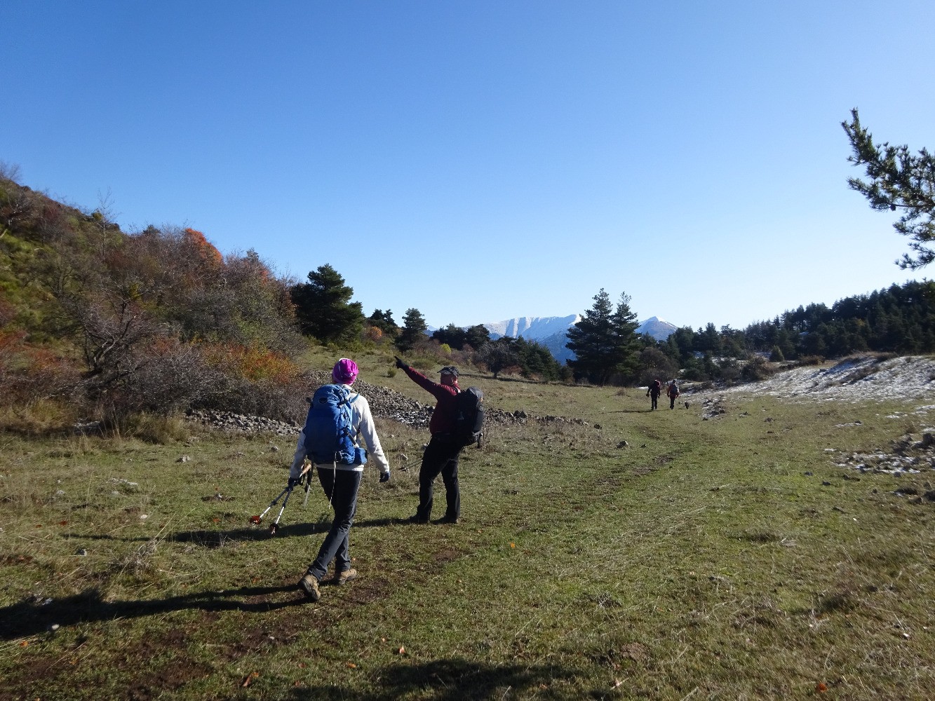 Sur le replat de la bergerie de Bane