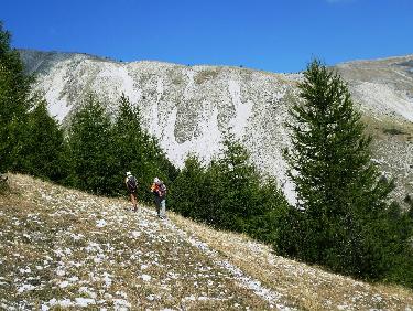 Sur le sentier en balcon