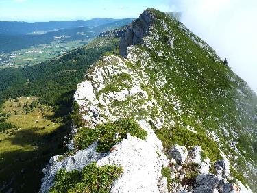 Sur les crÃªte des Agnelons, vue vers le nord
