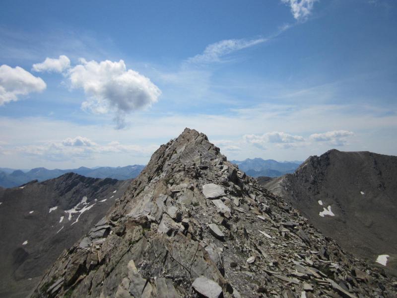 sur l'arête