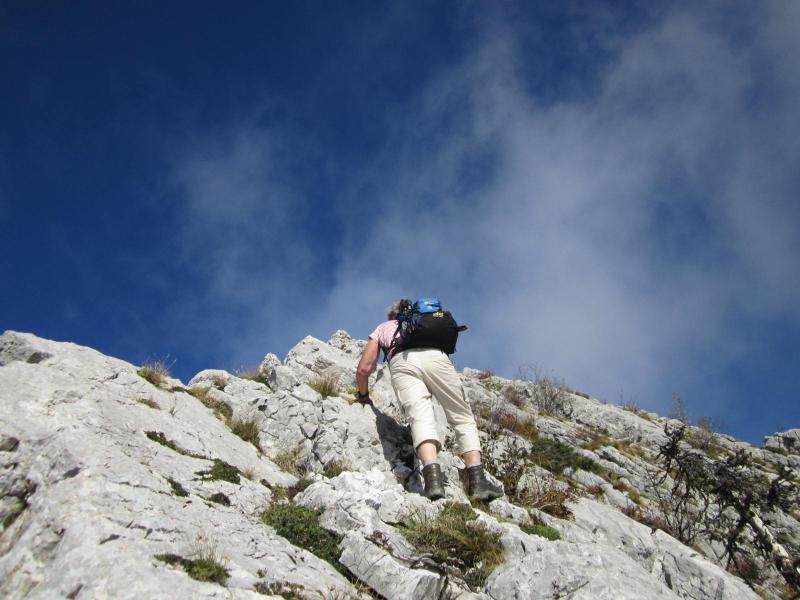 sur l'arête sud
