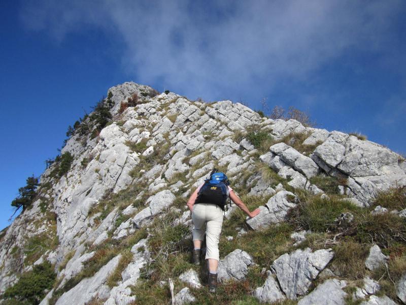 sur l'arête sud