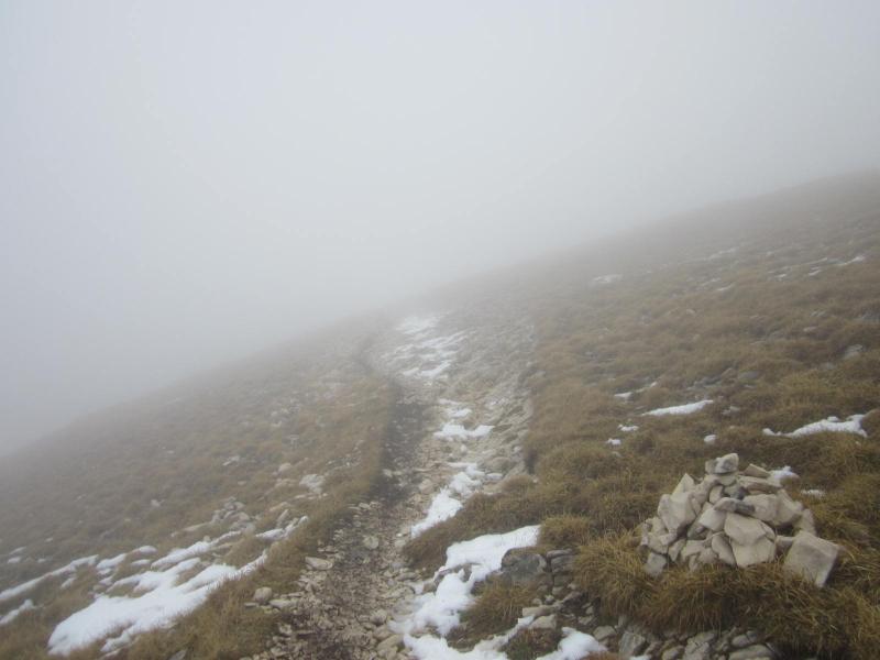 sur l'arête sud