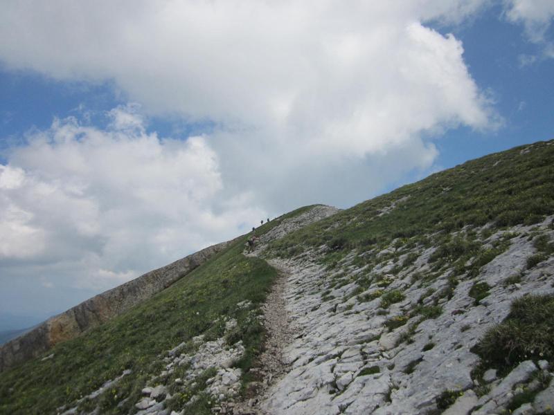 sur l'arête sud