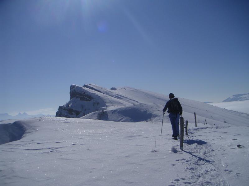 sur la crête