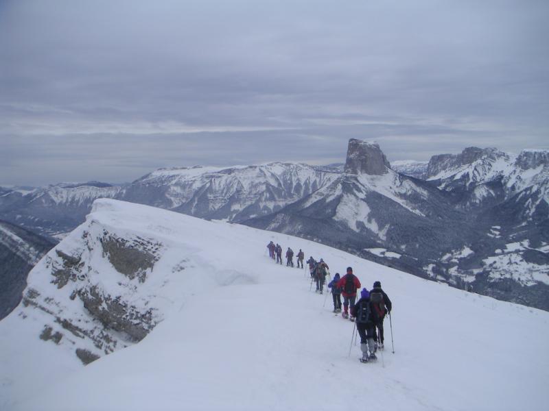 sur la crête
