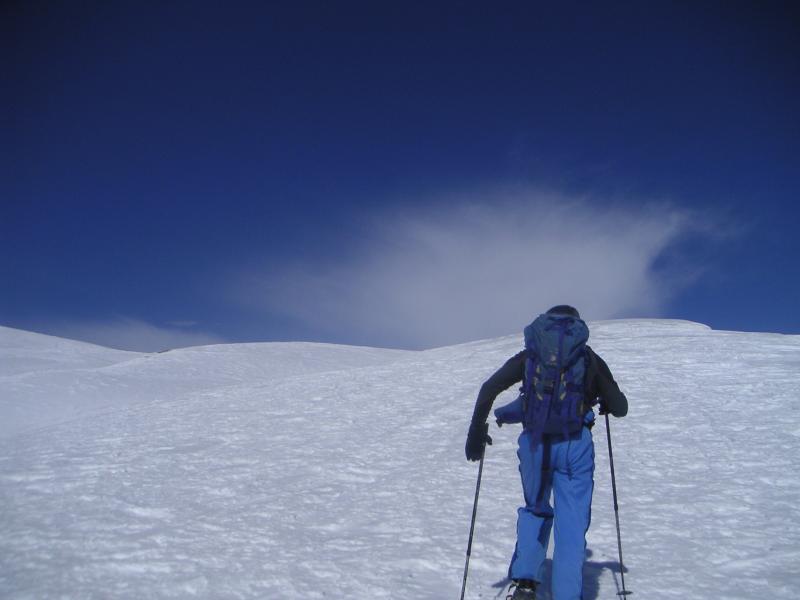 sur la crête