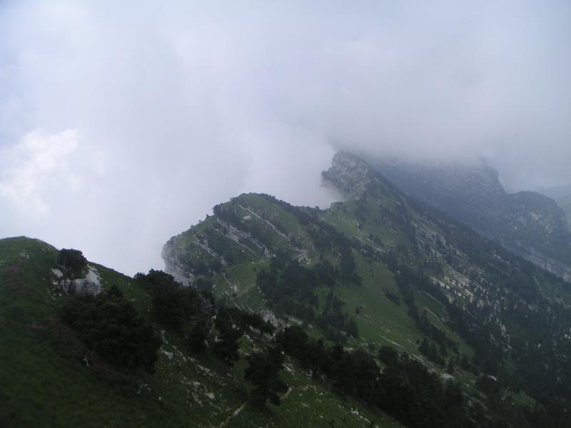 sur la crête