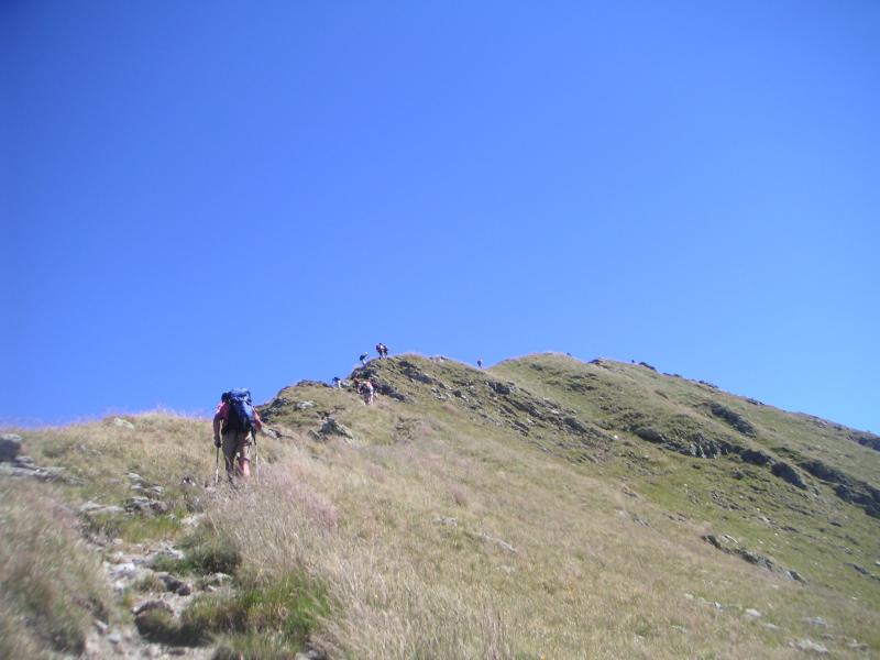 sur la crête