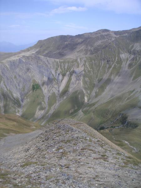 sur la crête