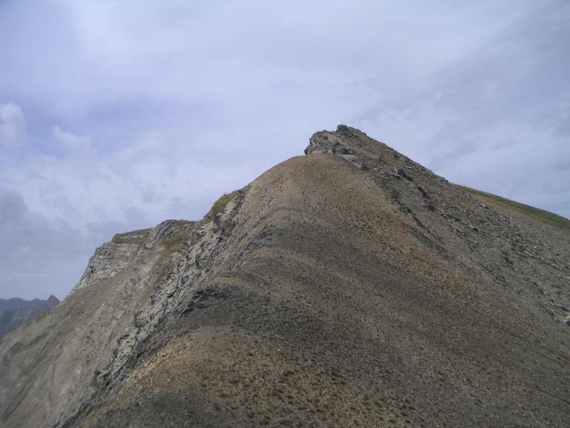 sur la crête