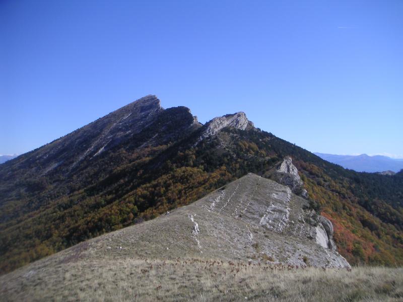 sur la crête