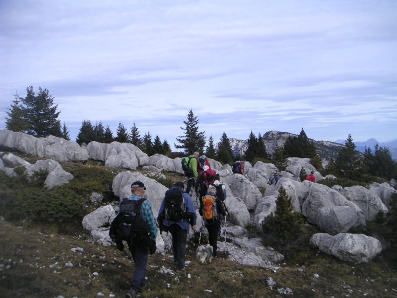 sur la crête