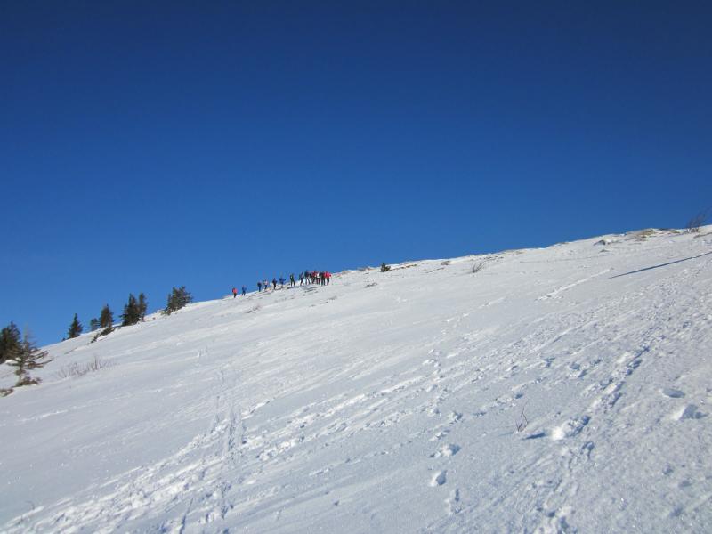sur la crête