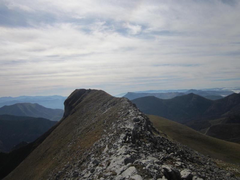 sur la crête