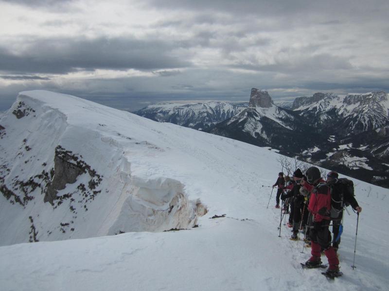 sur la crête