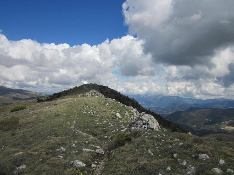 sur la crête de Praloubeau